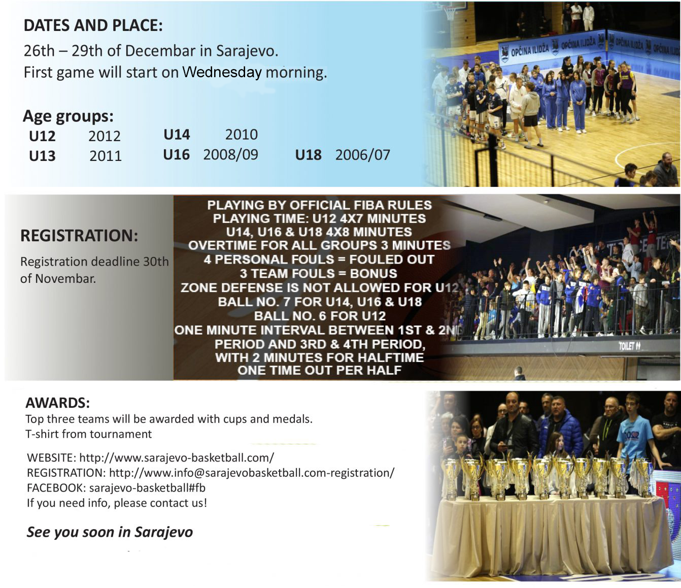 SARAJEVO NEW YEAR CUP 2024 – INTERNATIONAL YOUTH BASKETBALL TOURNAMENT